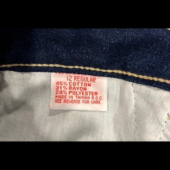 Vintage 80s Gitano high rise dark wash jeans size 12 nwt deadstock - Picture 11 of 11